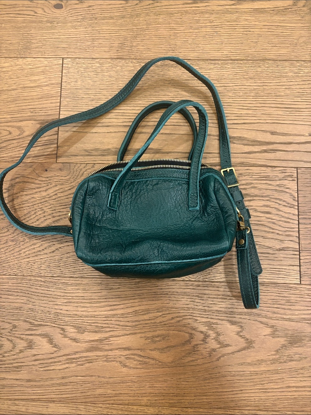 Portland Leather small Sloan Green Leather Crossbody Satchel - Women Bags NWOT